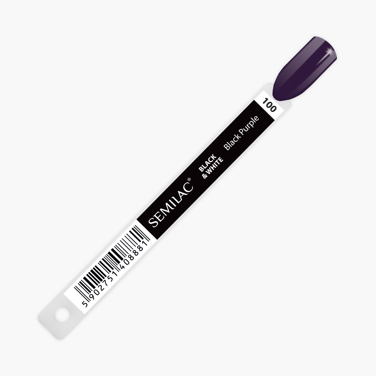 100 Semilac Black Purple