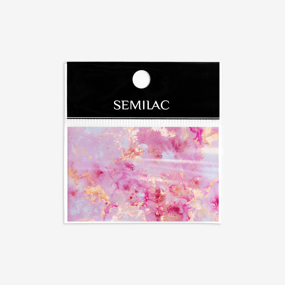 12 Semilac Nail transfer foil Rose Gold Marble