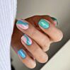 Blue-Green nails con decorazioni